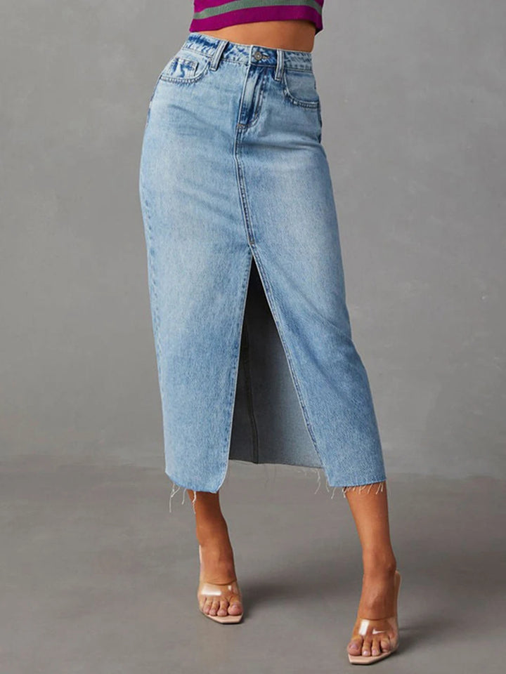 Janina™ Midi-Jeansrock