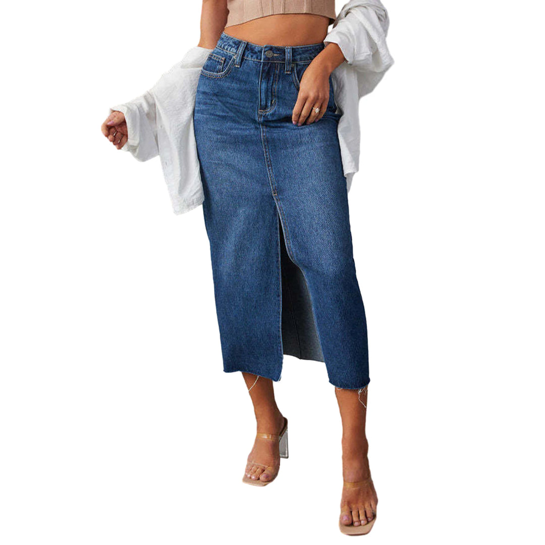 Janina™ Midi-Jeansrock