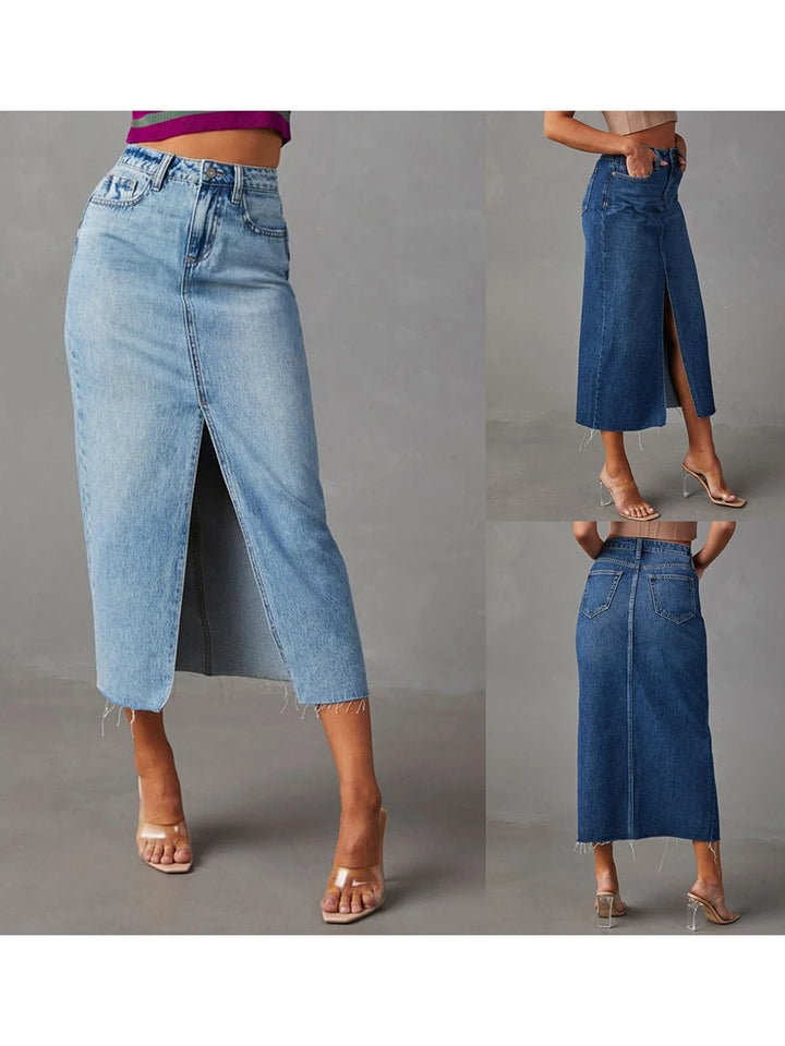 Janina™ Midi-Jeansrock